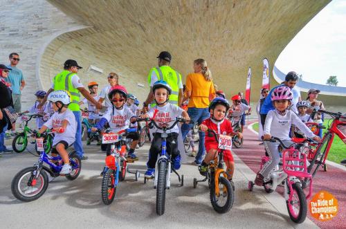 ROCDoha2017-ROC2017 Kids ready to have fun, within the Education City grounds, at the Ride of Champions (www.rocdoha.qa), organised by Qatar Cyclist Centre and presented by Qatar Tourism Authority